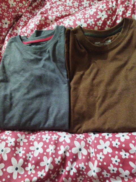 Full Sleeves T-Shirts | Chocolate Round Neck Full Sleeves Shirt