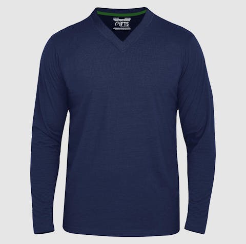 Full Sleeves T-Shirts | New Wine V Neck Full Sleeves Shirt