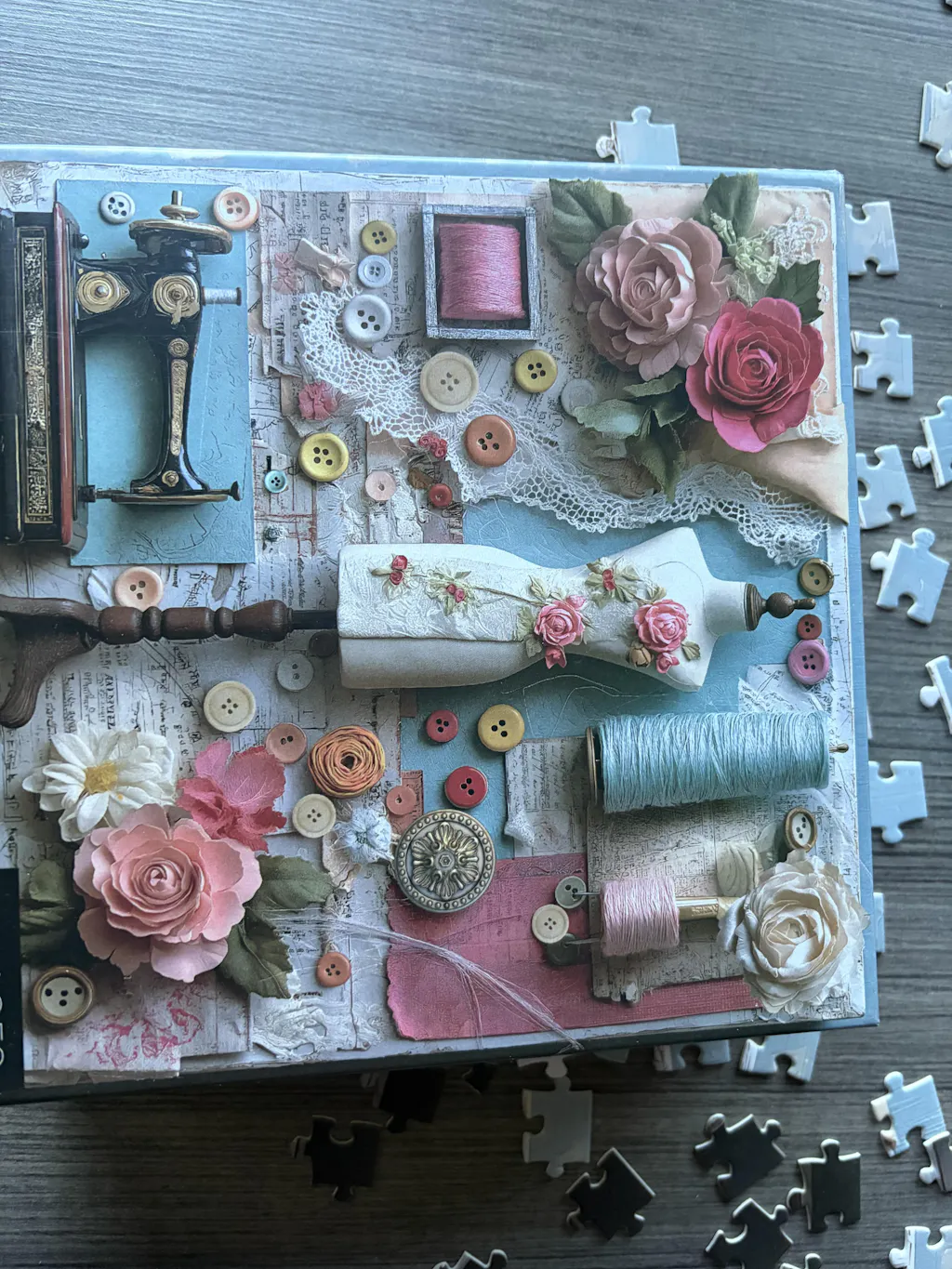 Floral Sewing Atelier Jigsaw Puzzle 1000 Pieces