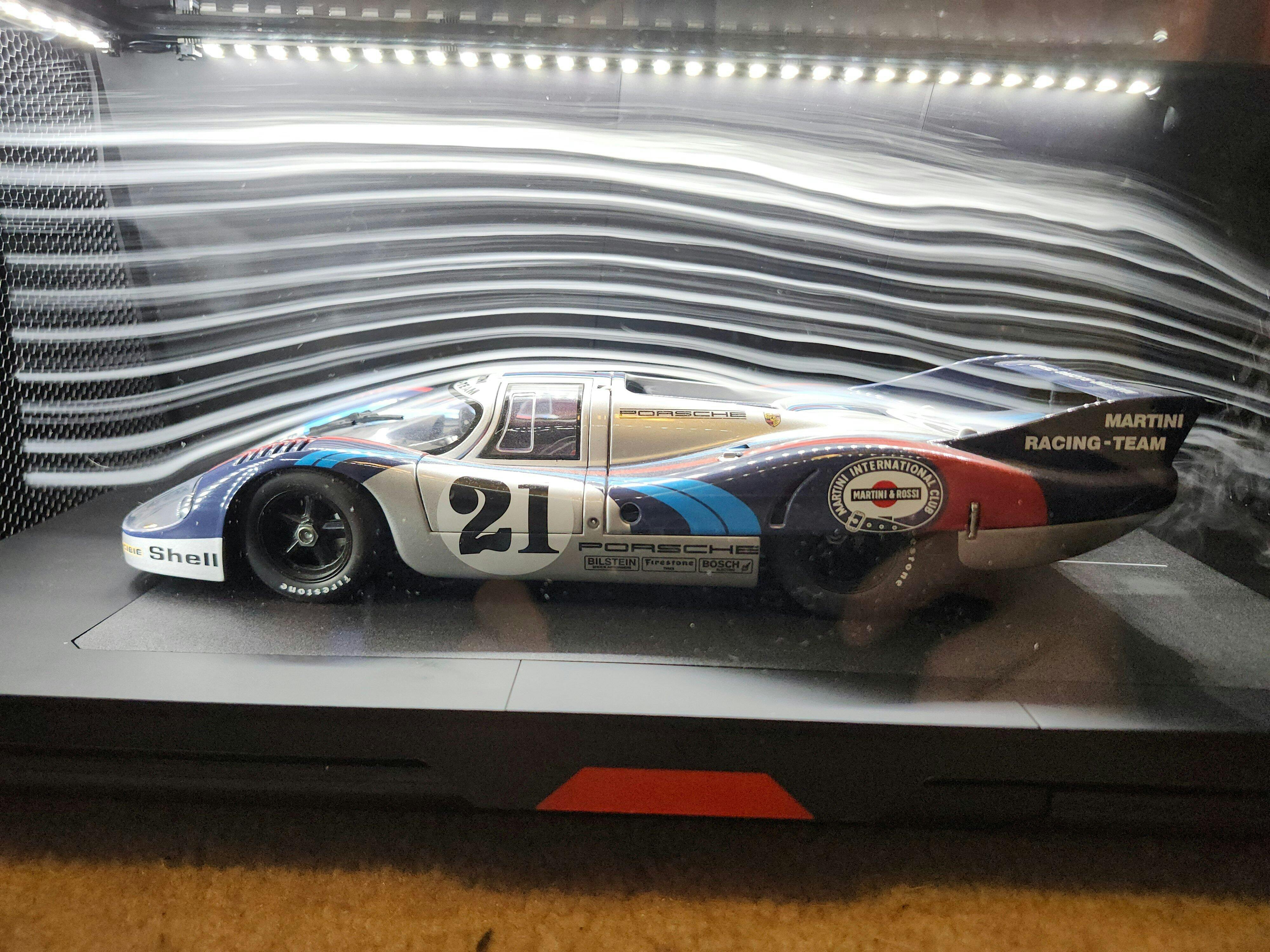 LCD McLaren Elva Convertible 1:64 White with Carbon & Red Stripes