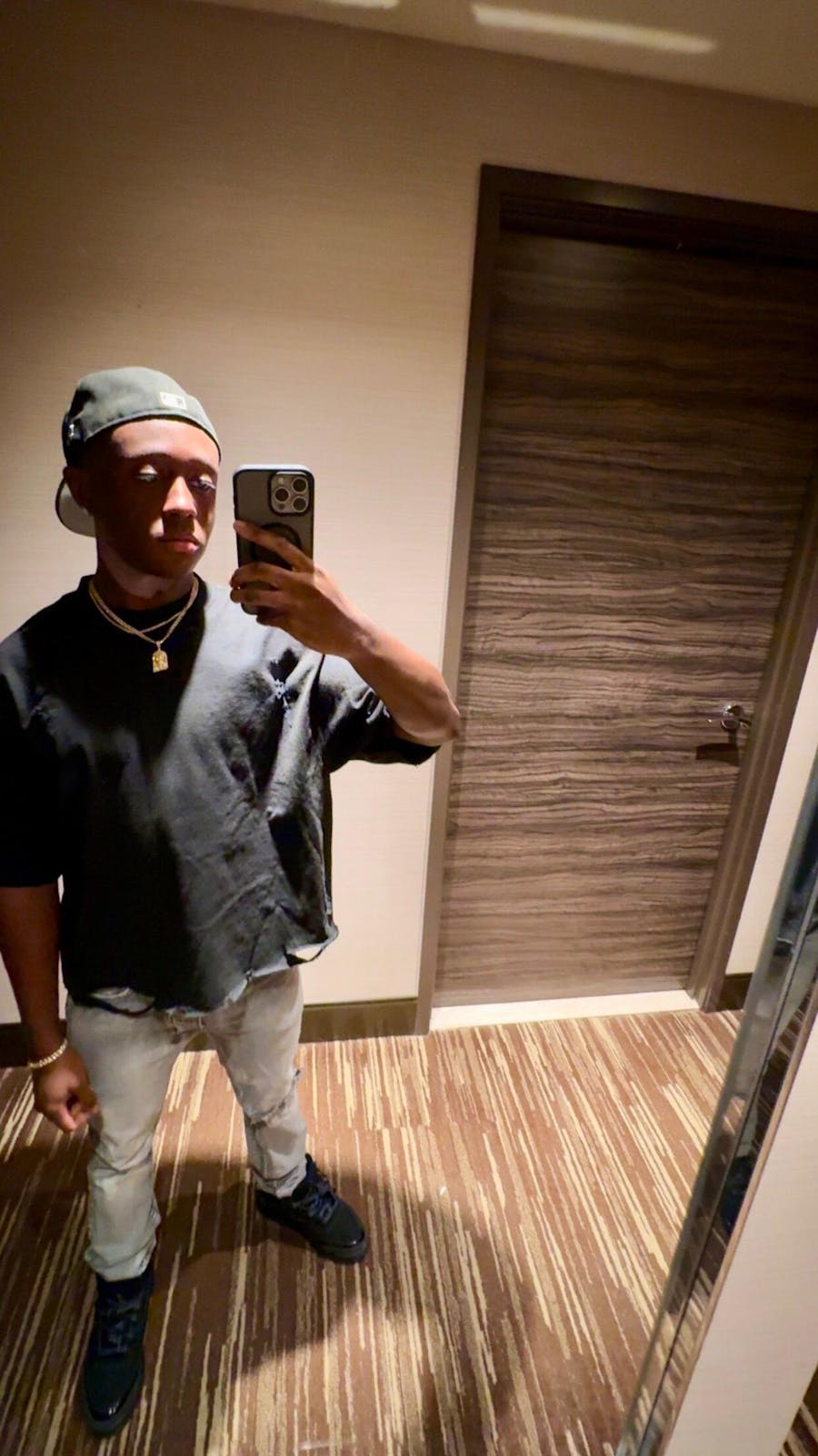 Black Distressed Washed Crop T Shirt