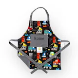 Black Construction Site - Michael Miller Cotton