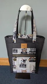 Beige Cat Mugshots - Timeless Treasures Cotton