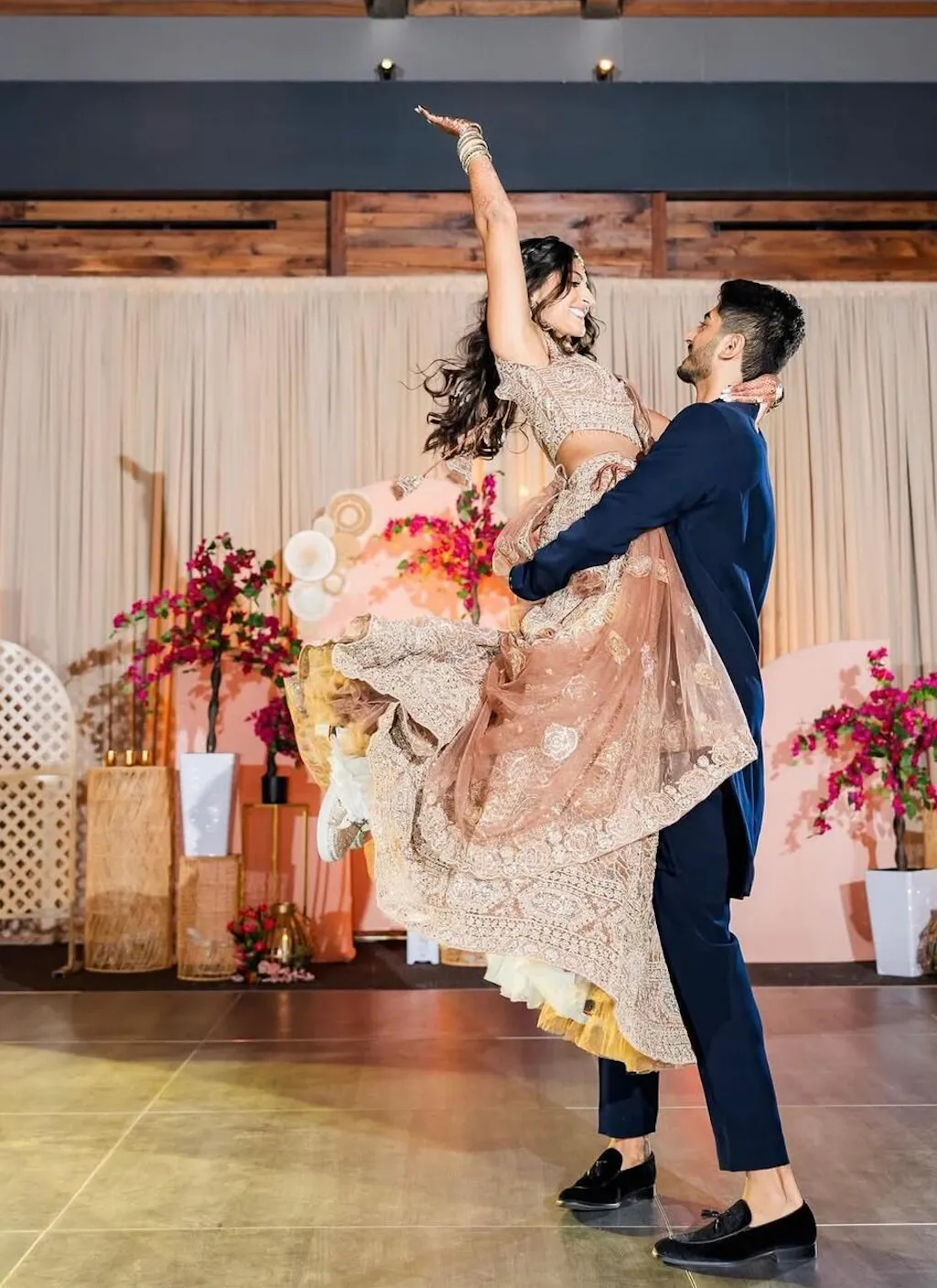 FUNKY N TRENDY rose gold/ tan peach/gold sneakers with pearl detailing for brides / bridesmaids/ ivory sneakers / beige sneakers / tan peach shoes/ rose gold sneakers / rose gold shoes