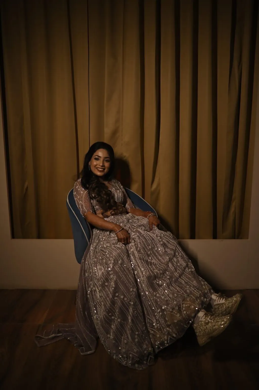 Mirror leaves Pearl blossom Dull gold/ beige Bridal Sneakers – Floral Embroidery” / gold sneakers /ivory sneakers/peach sneakers