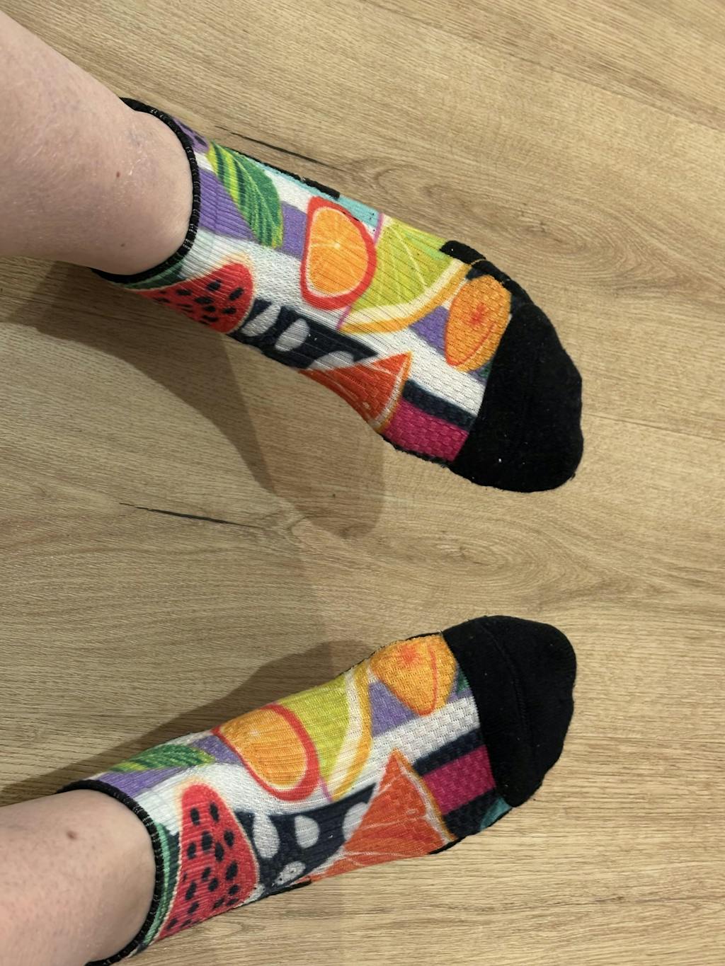 Ankle Compression Socks Fruit Salad Bamboo