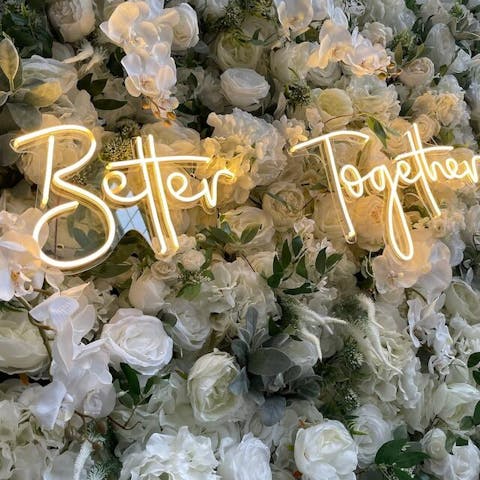 BETTER TOGETHER Neon Sign For Proposal Wall Decor- FunkyDecors