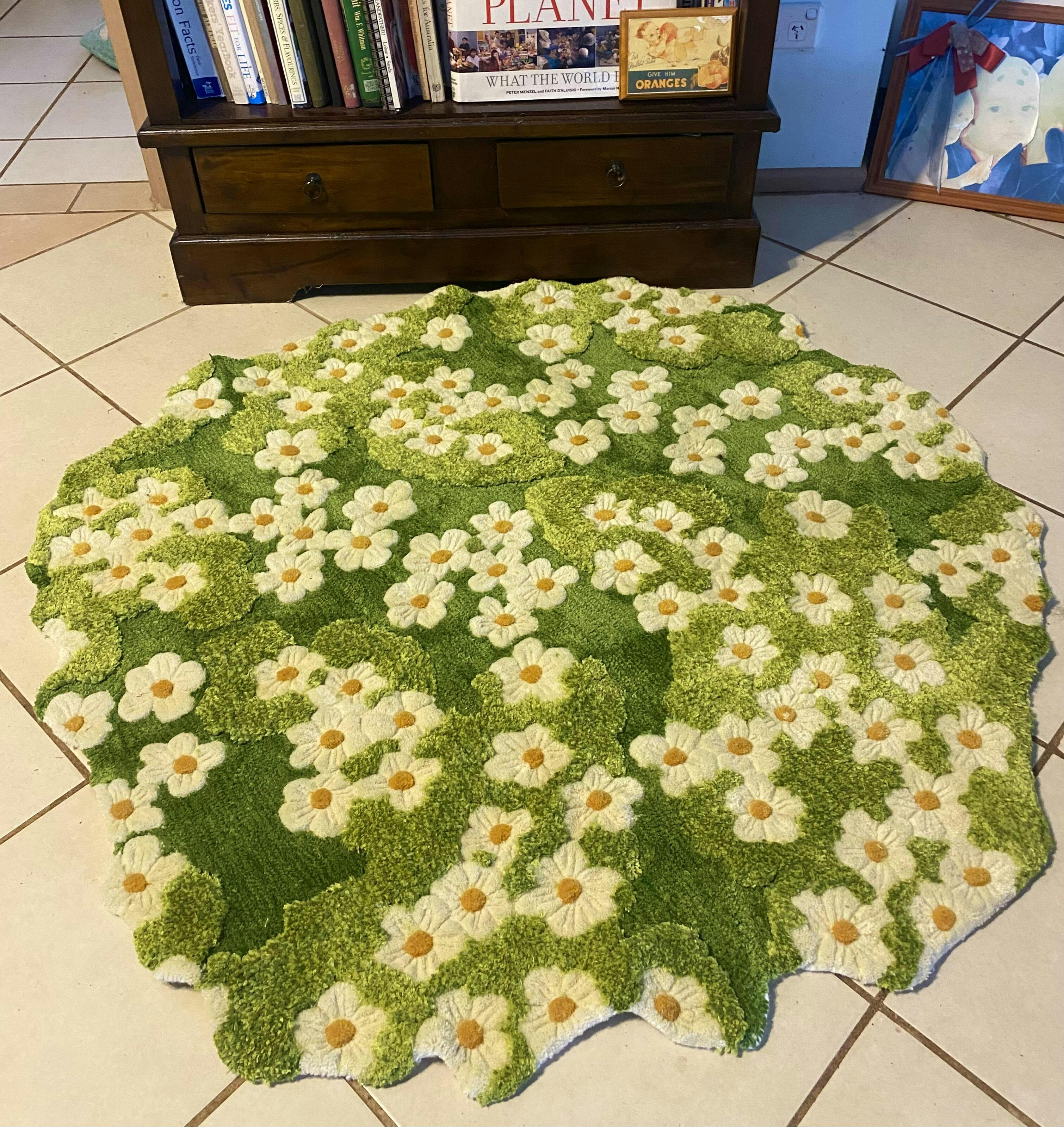 Wonderland Daisy Carpet Pet Mat Pet Rug - FunnyFuzzy