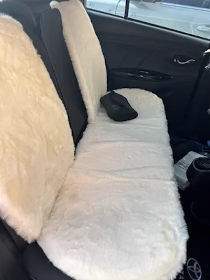 Housse De Siège Auto Polaire Sherpa - Gris - Bas De Siège Seulement