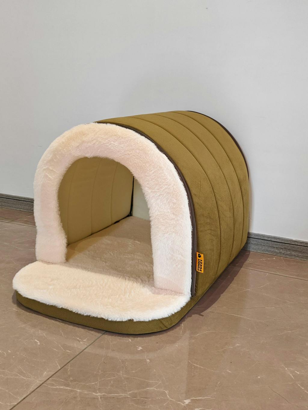 Caverne pour chat et chien chaude et douillette style grotte pour un sommeil profond