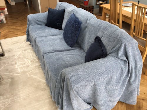 Chenille Blanket Herringbone Tassel Sofa Cover