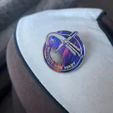 Project Hail Mary Mission Enamel Pin | Iridescent Galaxy Spaceship Lapel Pin | Sci-Fi Novel & Movie Bookish Gift (1.57")