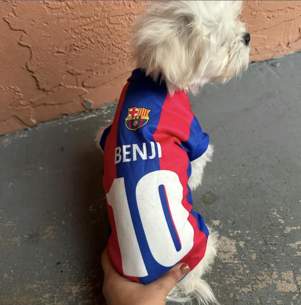 Arsenal - Inspired Personalised Football Tank Top for Dog and Cat Costume (with real FC logo option)