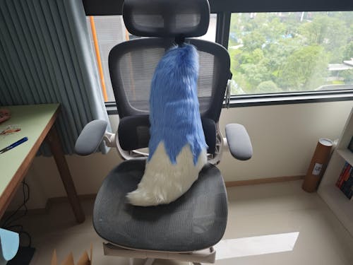 [SILKY FUR] Black Grey White Rabbit Fox Faux Fur