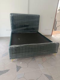 Rome Luxury Upholstered Bed In Suede