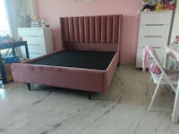 Ayzal Luxury Upholstered Bed Manual Storage In Suede