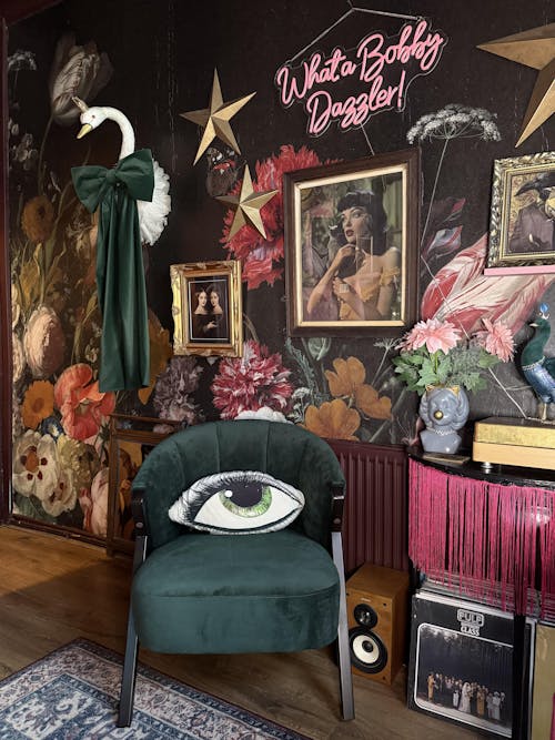 Nico Dark Green Velvet Occasional Chair