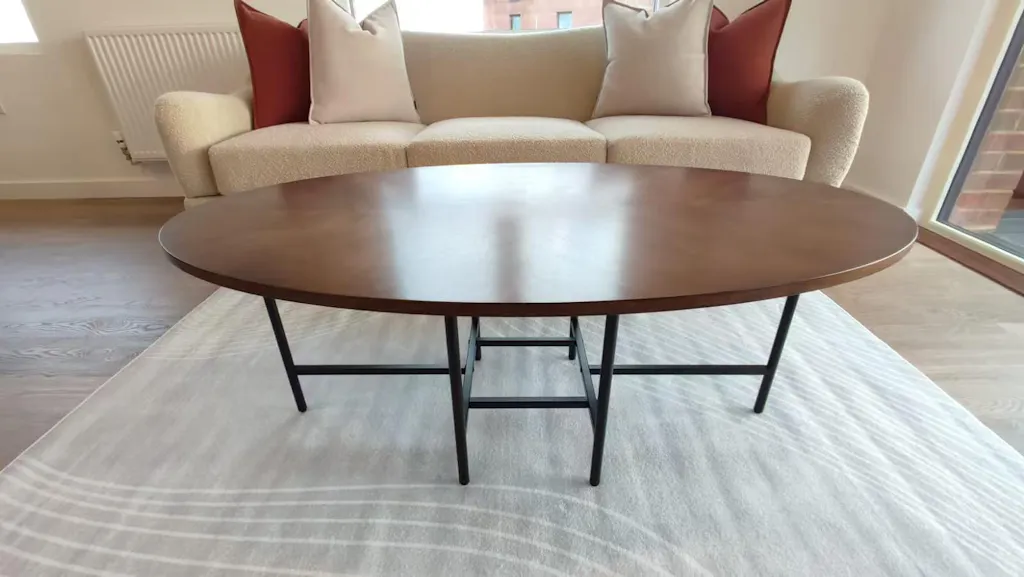 Apex Wooden Oval Coffee Table