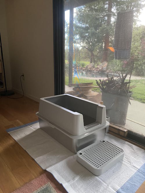 XL Front Entry Stainless Steel Litter Box