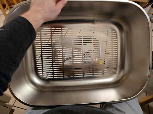 XL Stainless Steel Sifting Litter Box for Clumping Litter