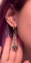 Medieval Single Ball Flail Earrings