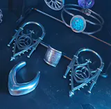 Silver Gothic Arch Ear Weights