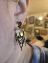 Golden Gothic Arch Ear Weights