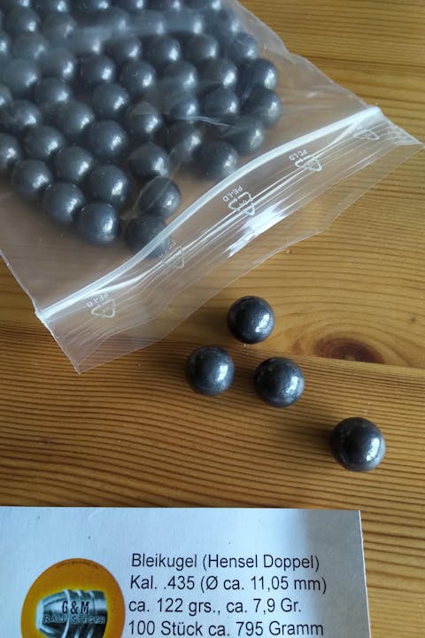 Kal. .435 | Bleikugel gerollt