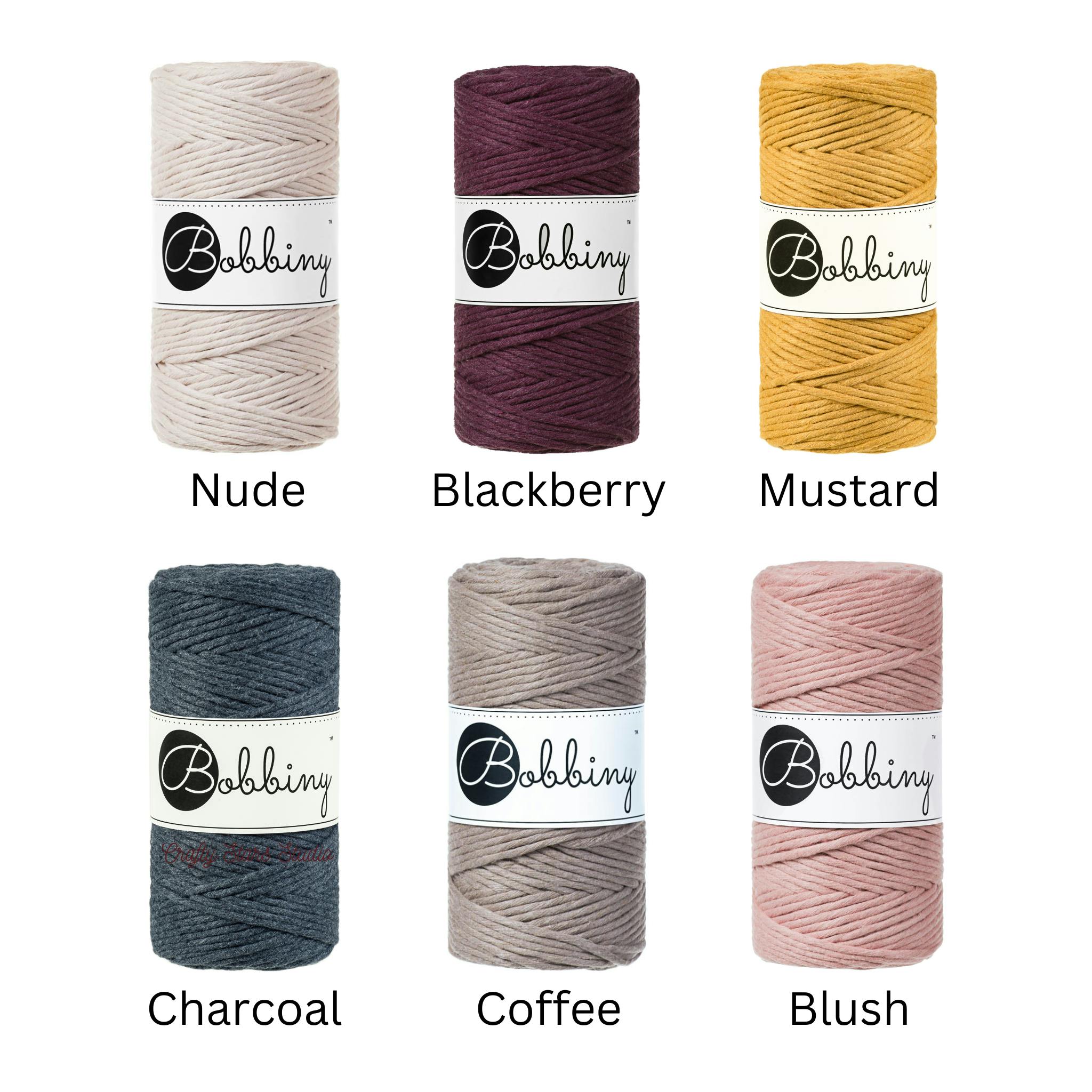 5mm Bobbiny Macrame Cord - 25 & 50 & 100m Bundles – Crafty Stars Studio