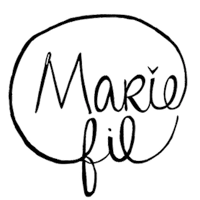 Serviette hygiénique lavable – Marie fil