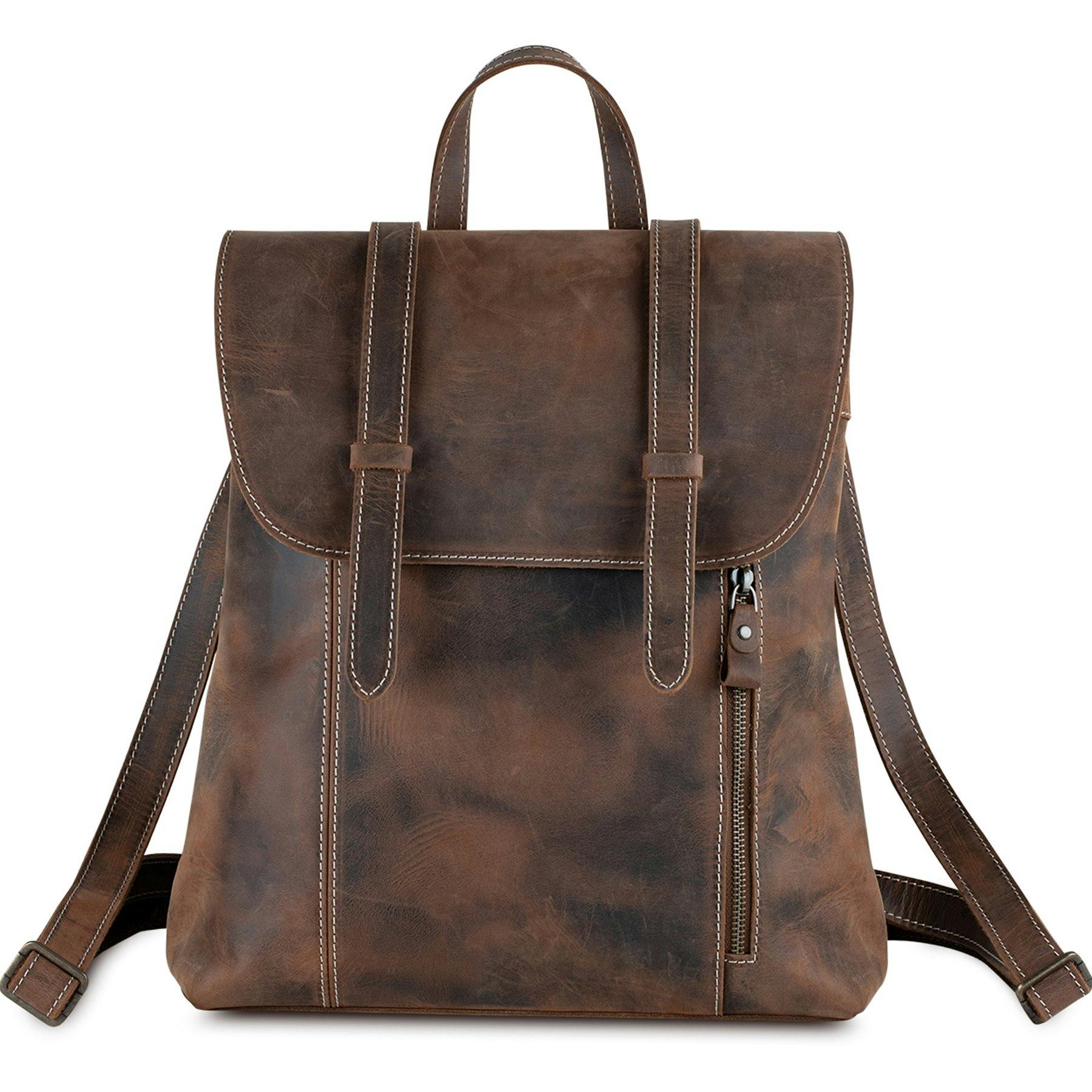 yukon leather backpack