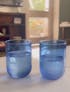 Glass Tumblers - Blue
