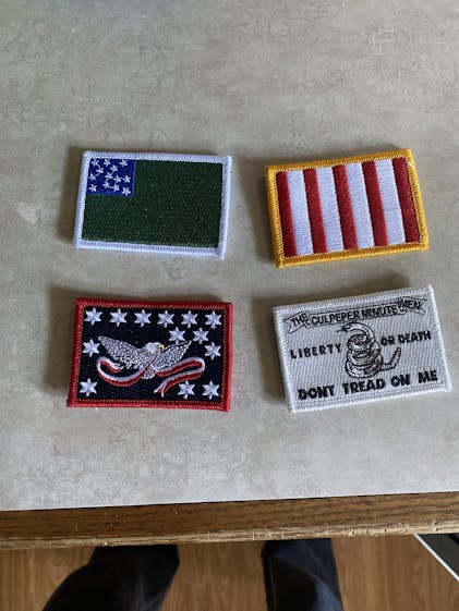 American Revolution - A New Nation Tactical Patches - 2 x 3