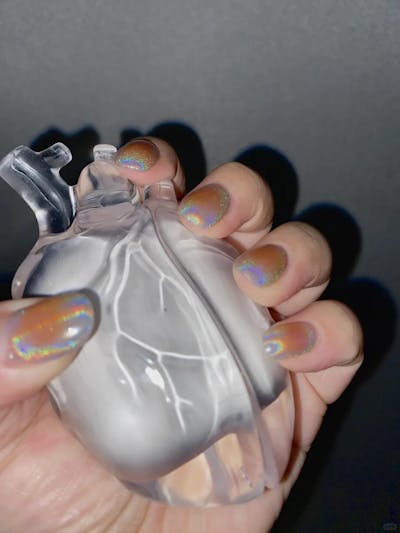 Clear Heart-Shaped Liquid Silicone Protection Case for AirPods