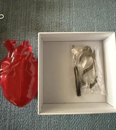 Red Heart-Shaped Liquid Silicone Protection Case for AirPods