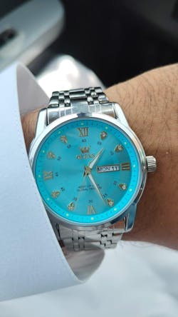 OLEVS Men's Classic Business Wristwatch Dual Calendar