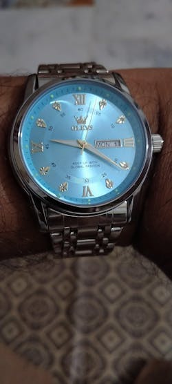 OLEVS Men's Classic Business Wristwatch Dual Calendar