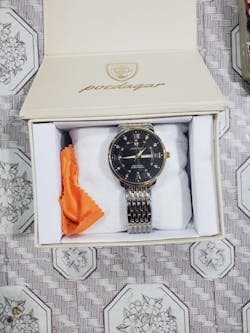 POEDAGAR 836 Stainless Steel Luxury Wrist Watch