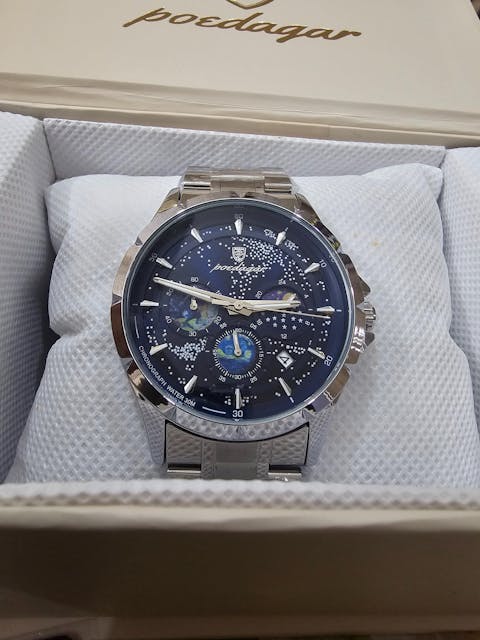POEDAGAR 916 Luminous Chronograph Men's Quartz Watch