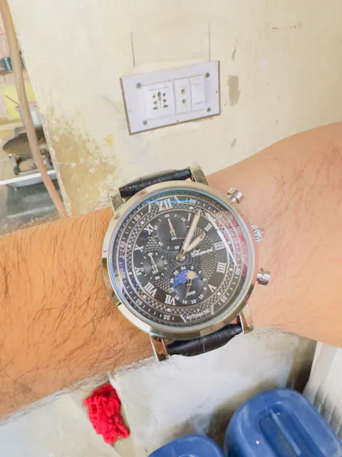 Chenxi 976 Leather Chronograph Moon Phase Quartz Watch