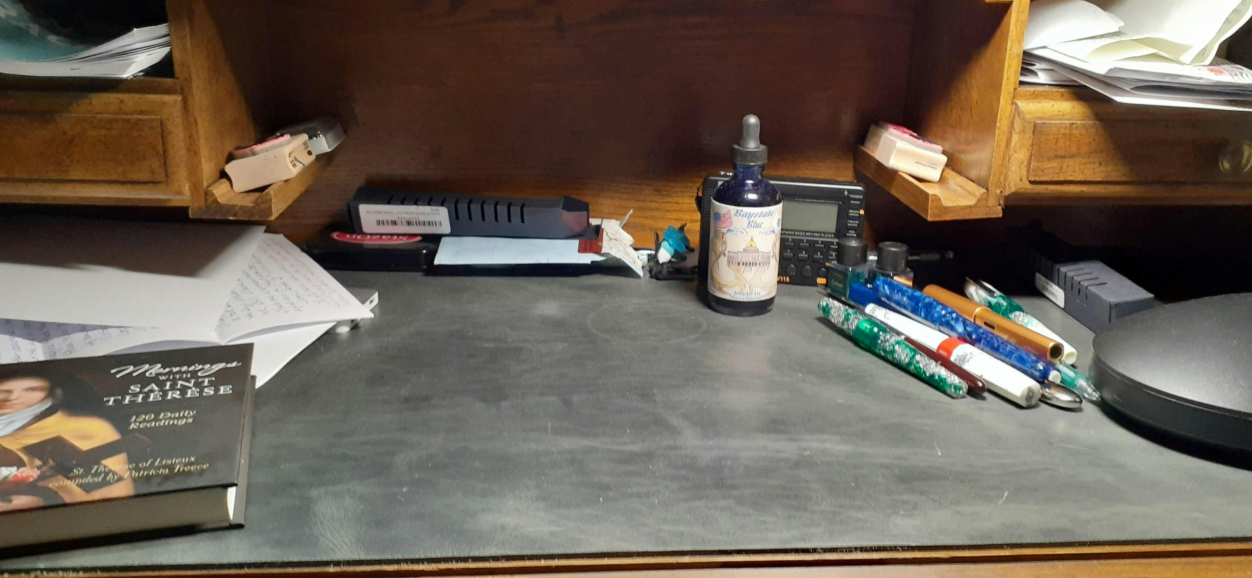 gallaway leather desk pad