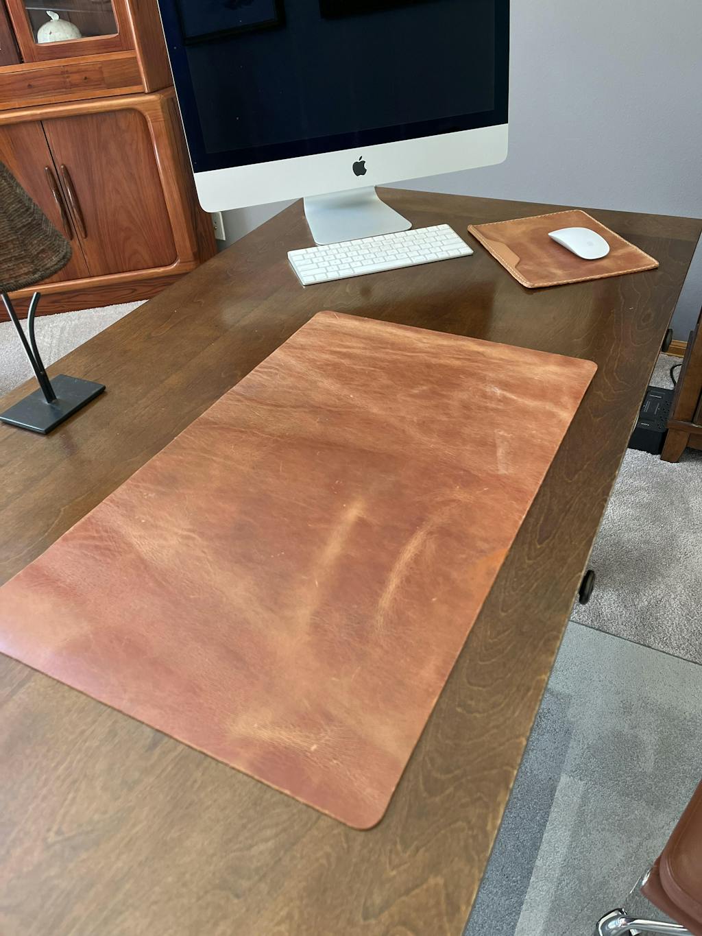 Leather Desk Pad Small to Large Protector Mat Galen Leather