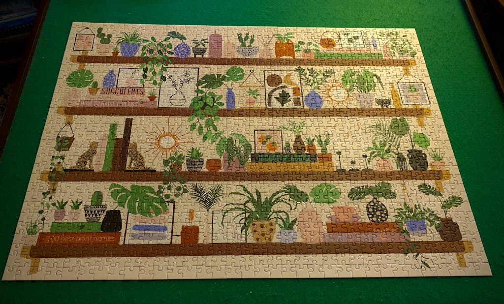 Plant Shelfie 1000 Piece Puzzle Galison