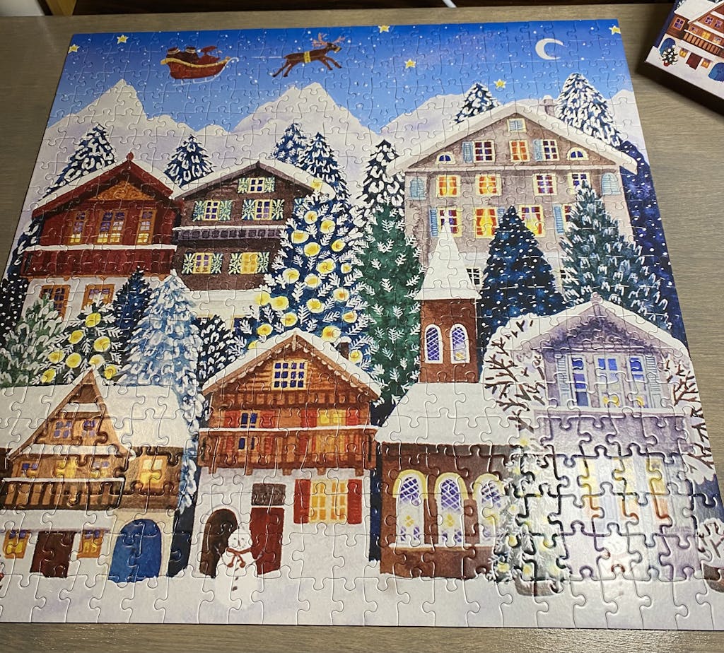 Yuletide Village 500 Piece Puzzle | Galison