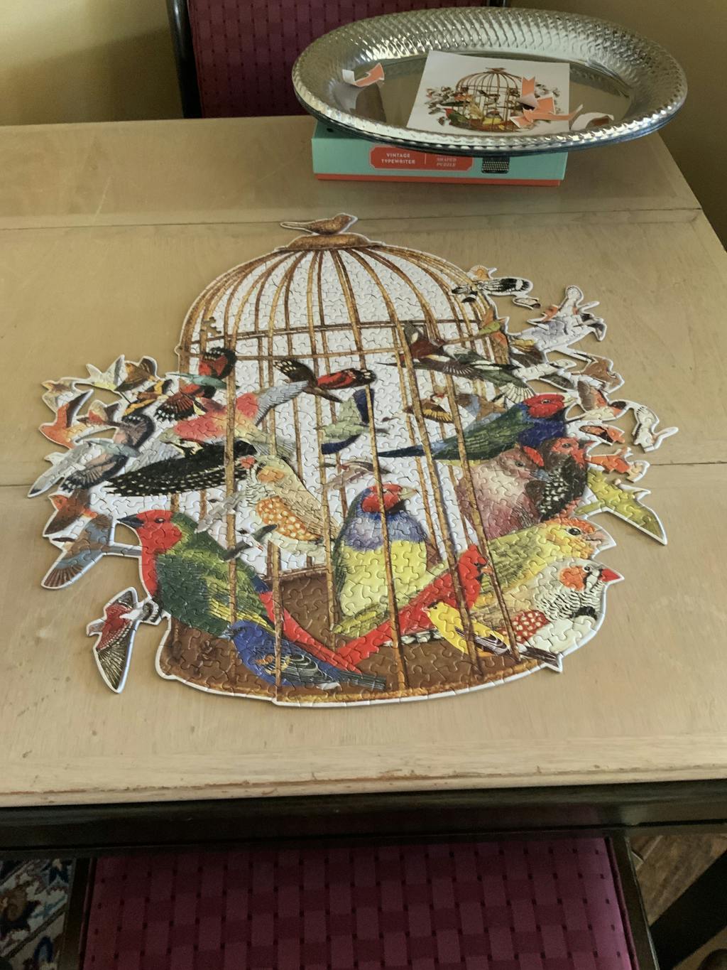 Vintage Typewriter 750 Piece Shaped Puzzle Galison