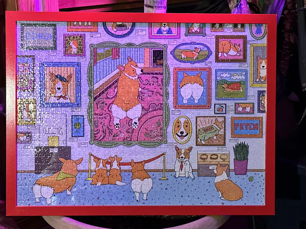 Products at discount prices Detective Corgi Is Me Wooden Puzzle And I'm Man's Be