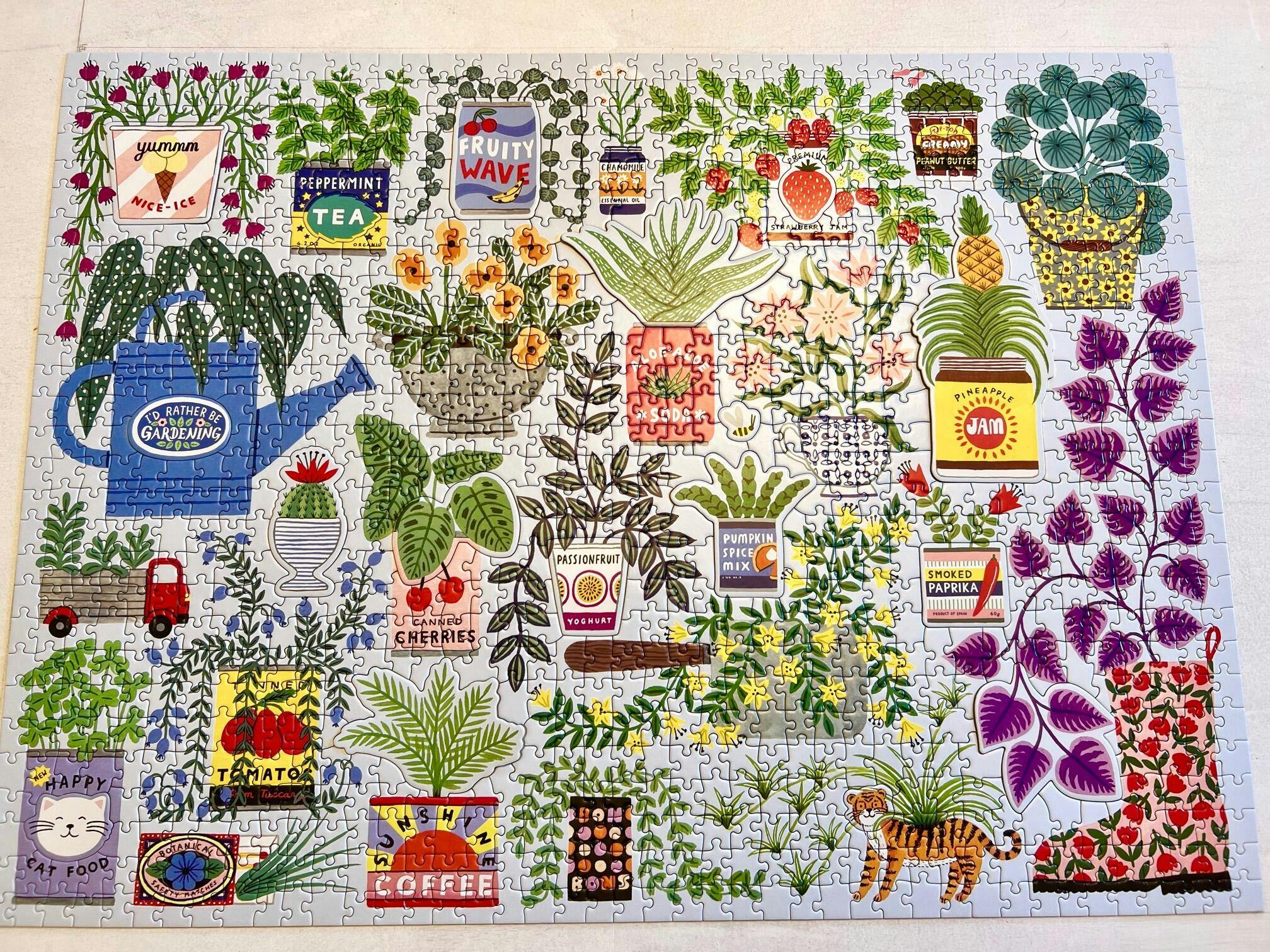 Planter Perfection 1000 Piece Puzzle with Shaped Pieces