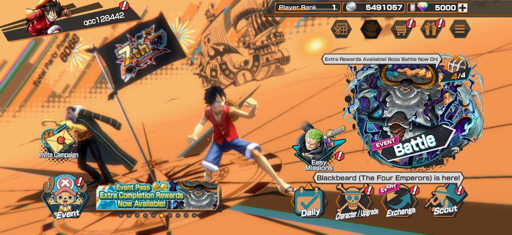 Ama no Murakumo Sword Kizaru [Borsalino] OPBR Starter Reroll Account