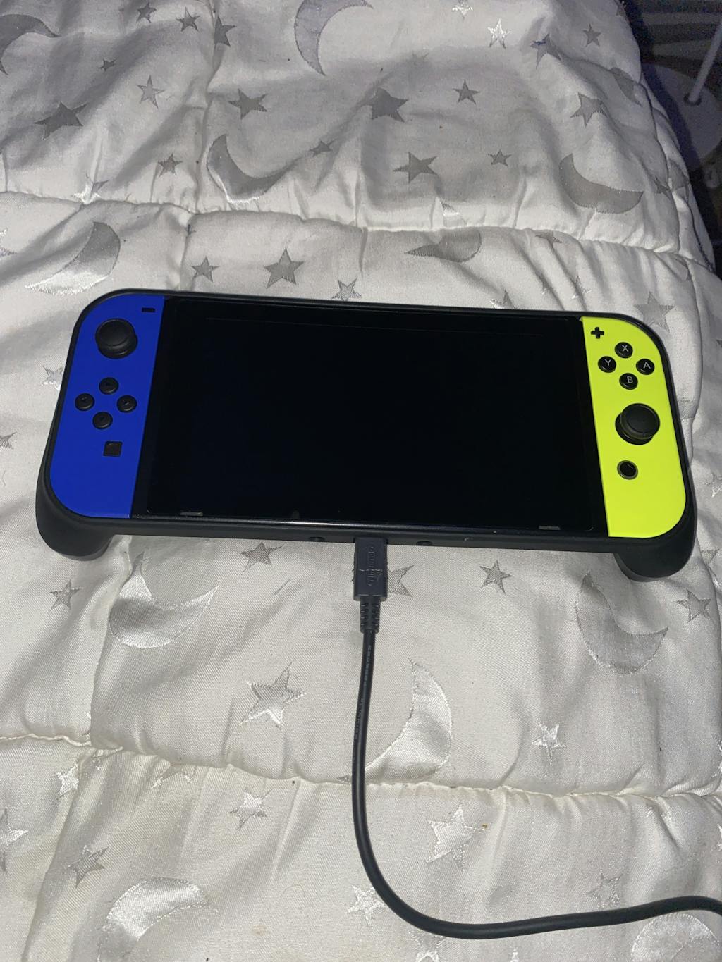 Nintendo Switch JoyCon Blue & Neon Yellow Controller Pair GAMORY