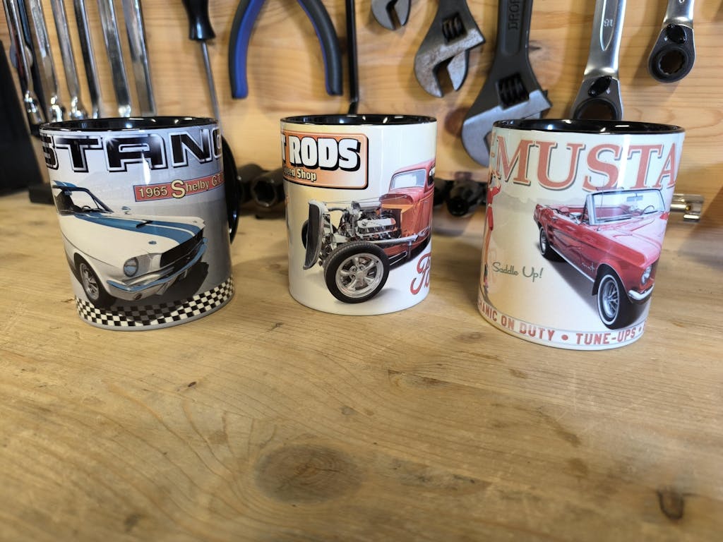 Ford Hot Rod "To Toner" Vintage Keramisk Krus